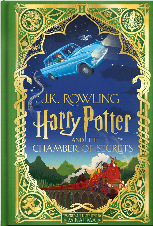 MinaLima Harry Potter Chamber of Secrets cover
