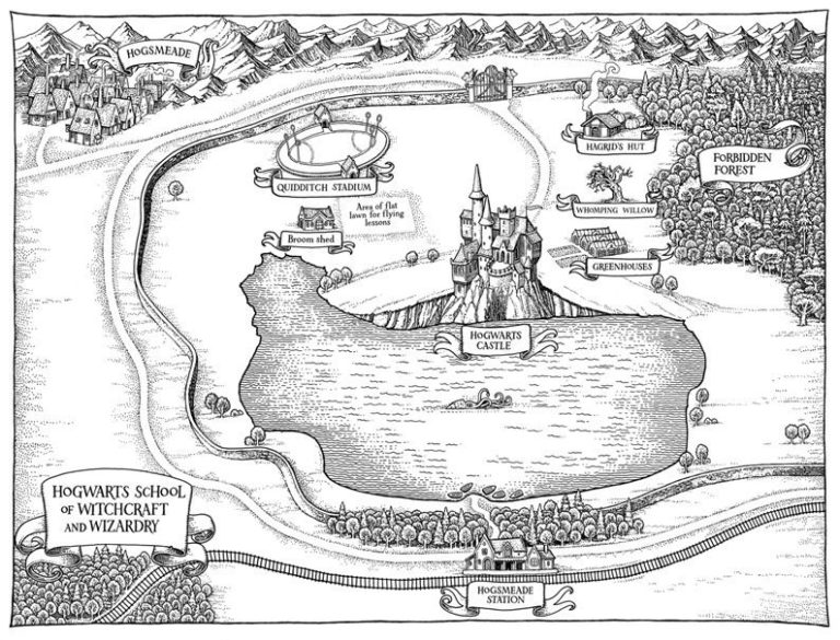 harry potter hogwarts map by tomislav tomic beedle