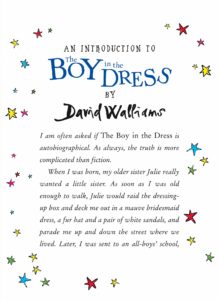 david walliams boy in the dress 10th ed intro