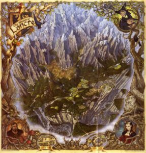 terry pratchett kingdom of lancre map full