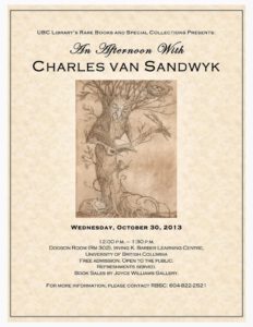 2013 An Afternoon with Charles van Sandwyk poster