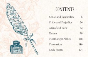 Tiny Jane Austen contents