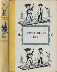 JDE Adventures of Huckleberry Finn FULL yellow cloth cover