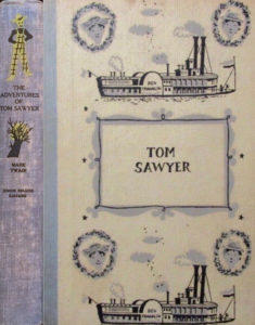 JDE Adventures of Tom Sawyer FULL blue cloth cover