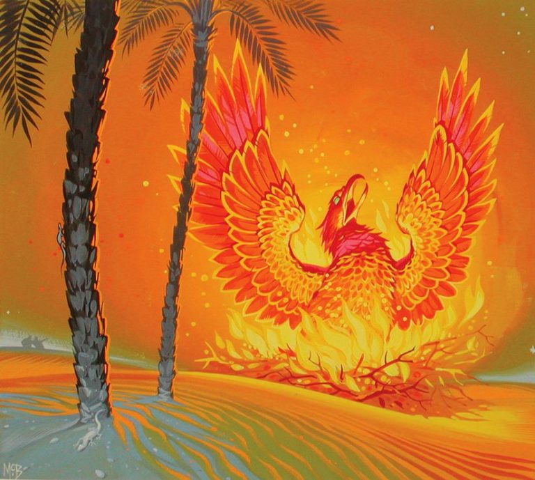 Angus McBride Beasts Phoenix illus