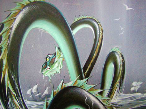 Angus McBride Beasts Sea Serpent illus