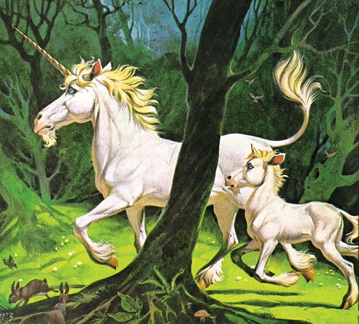 Angus McBride Beasts Unicorns illus