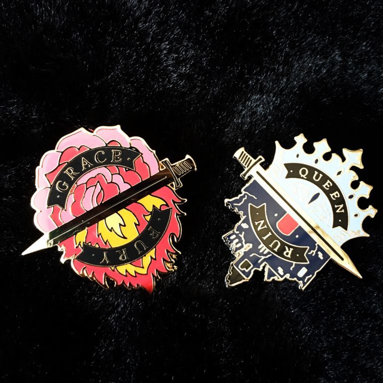 tracy banghart queen of ruin preorder swag pins