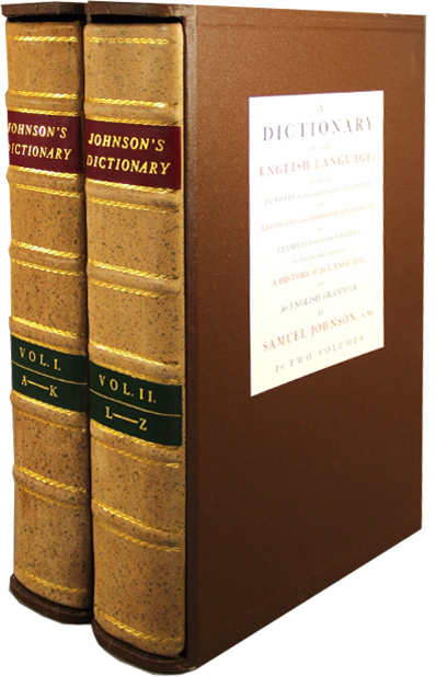 folio society johnstons dictionary